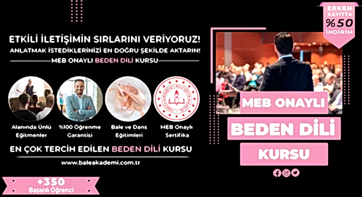 Beden Dili Kursu Fiyatları – Erken Kayıtta %50 İndirim Bale Akademi